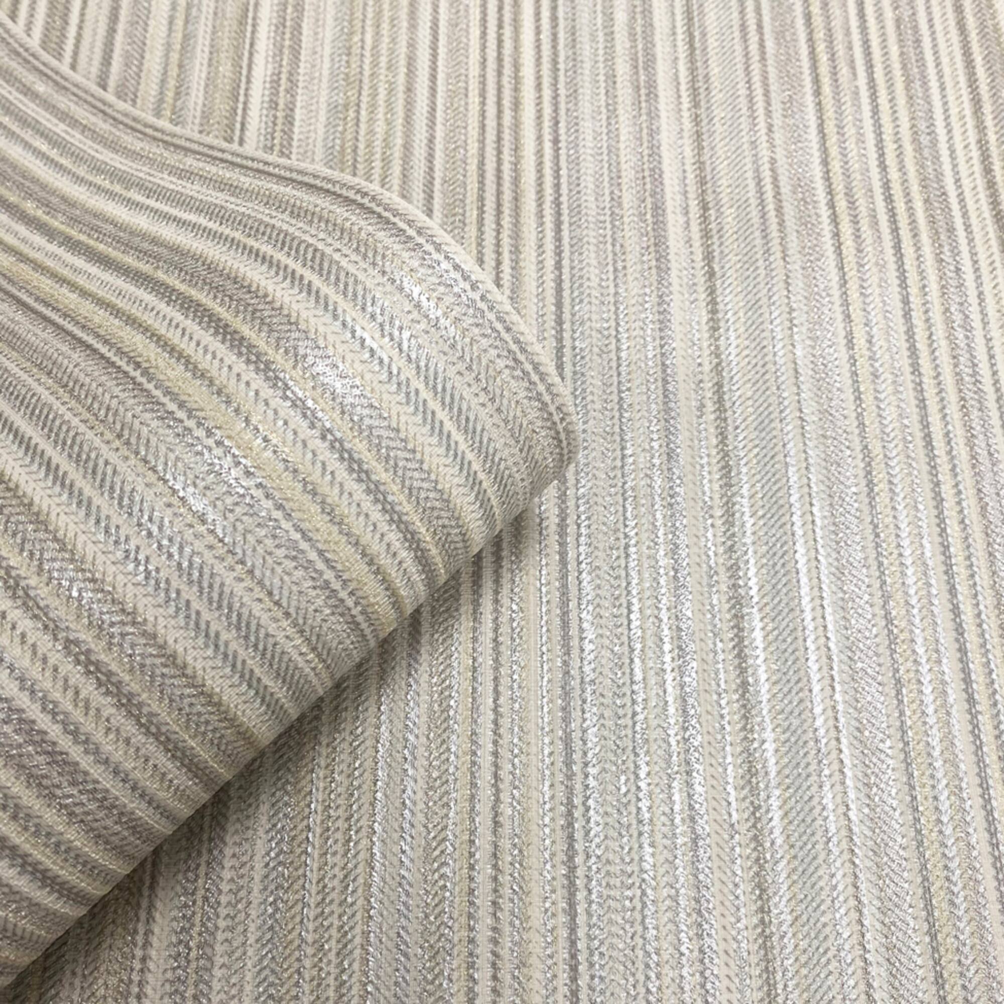 Designs Direct Glint Stria Stripe Wallpaper
